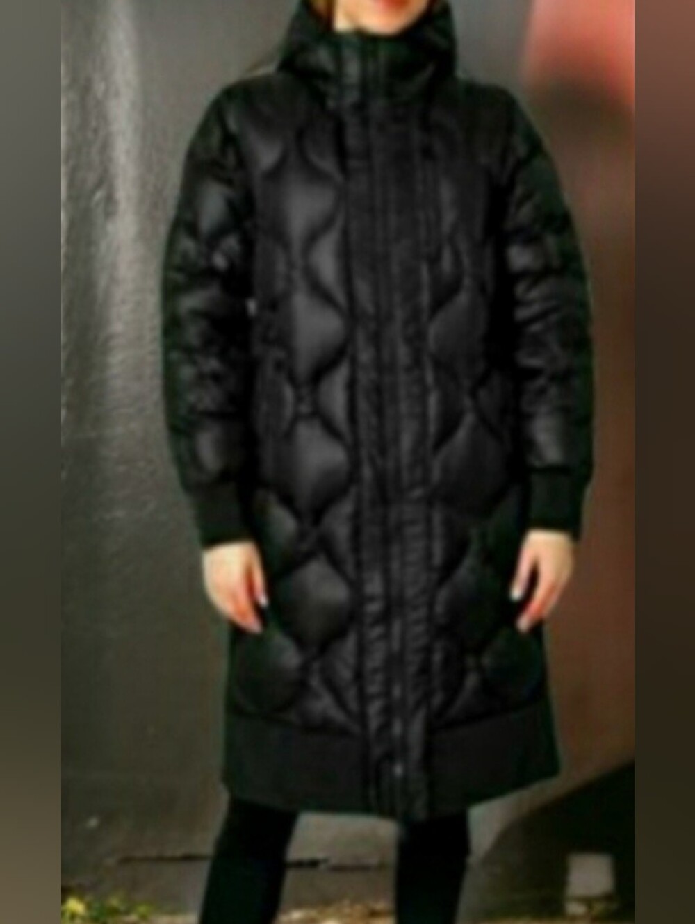 MONDETTA Women Quilted Down Parka 650 Fill Power--Black